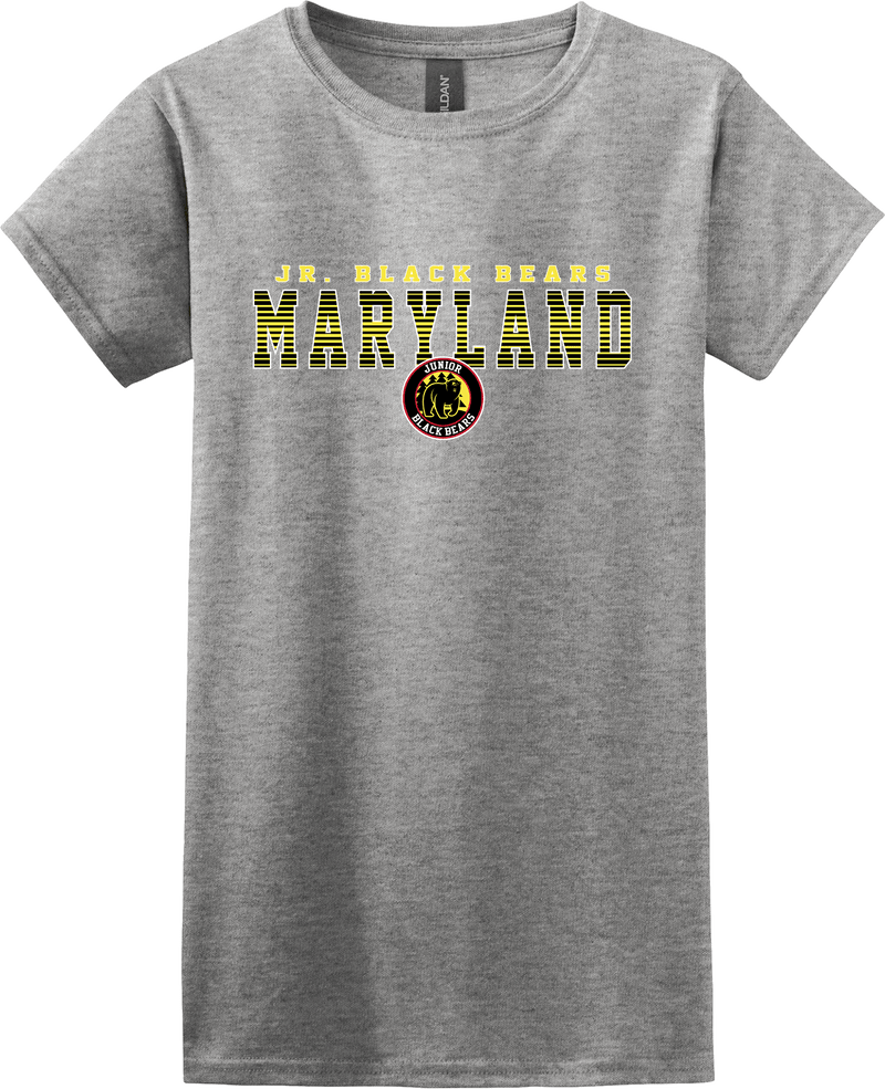 MD Jr. Black Bears Softstyle Ladies' T-Shirt