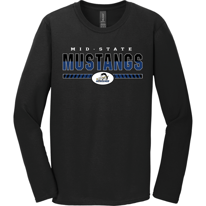 Mid-State Mustangs Softstyle Long Sleeve T-Shirt