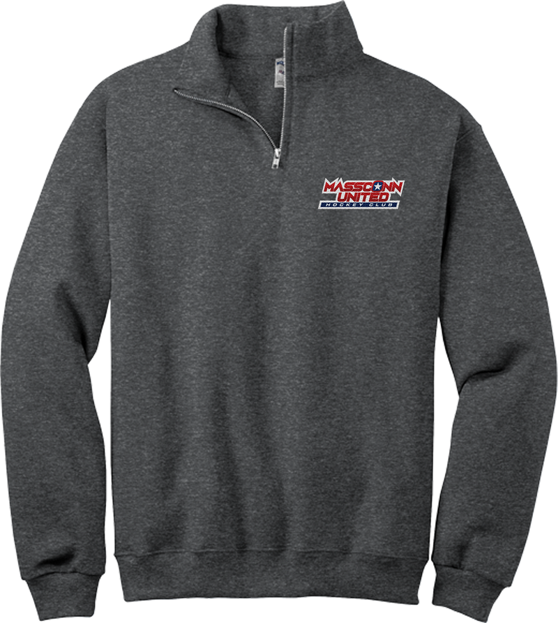 Mass Conn United NuBlend 1/4-Zip Cadet Collar Sweatshirt