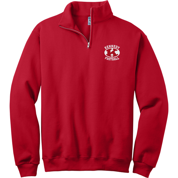 JFK Knights Football NuBlend 1/4-Zip Cadet Collar Sweatshirt