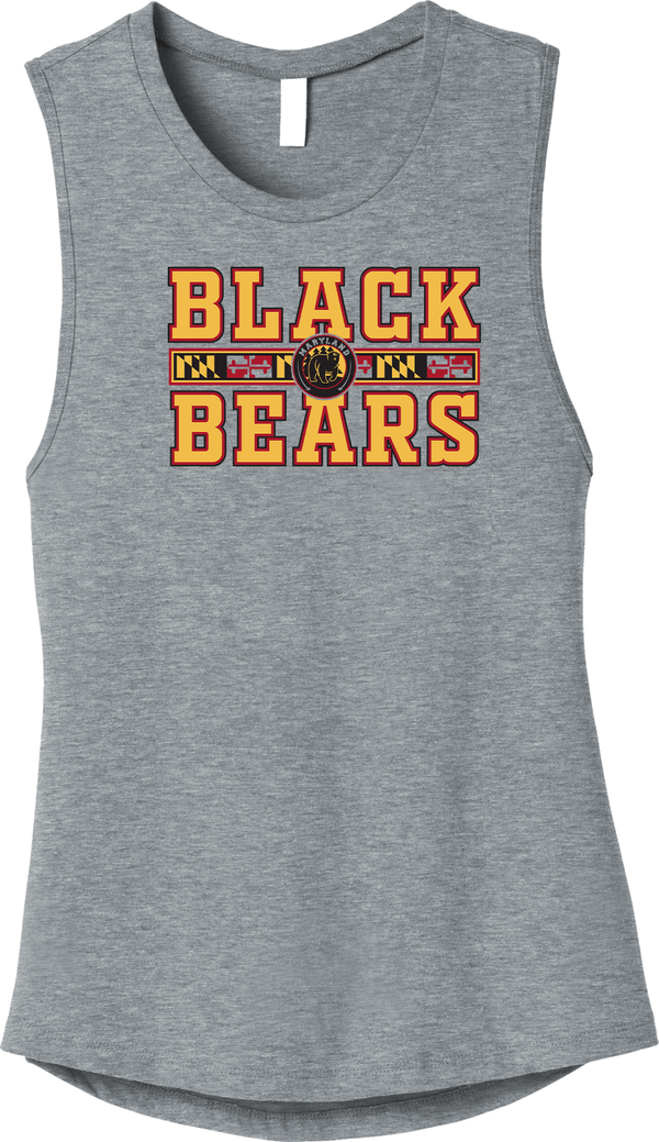 Maryland Black Bears Womens Jersey Muscle Tank