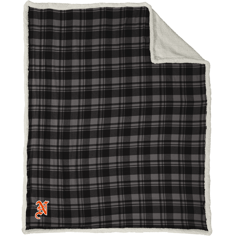 Midd North Hockey Flannel Sherpa Blanket