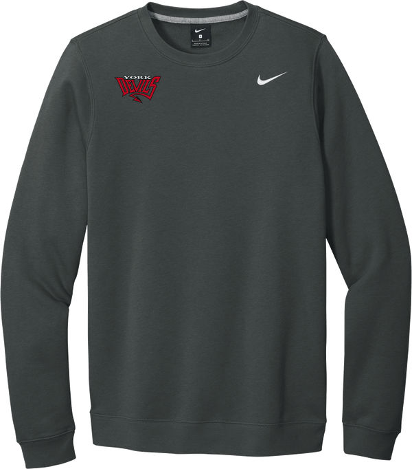 York Devils Nike Club Fleece Crew