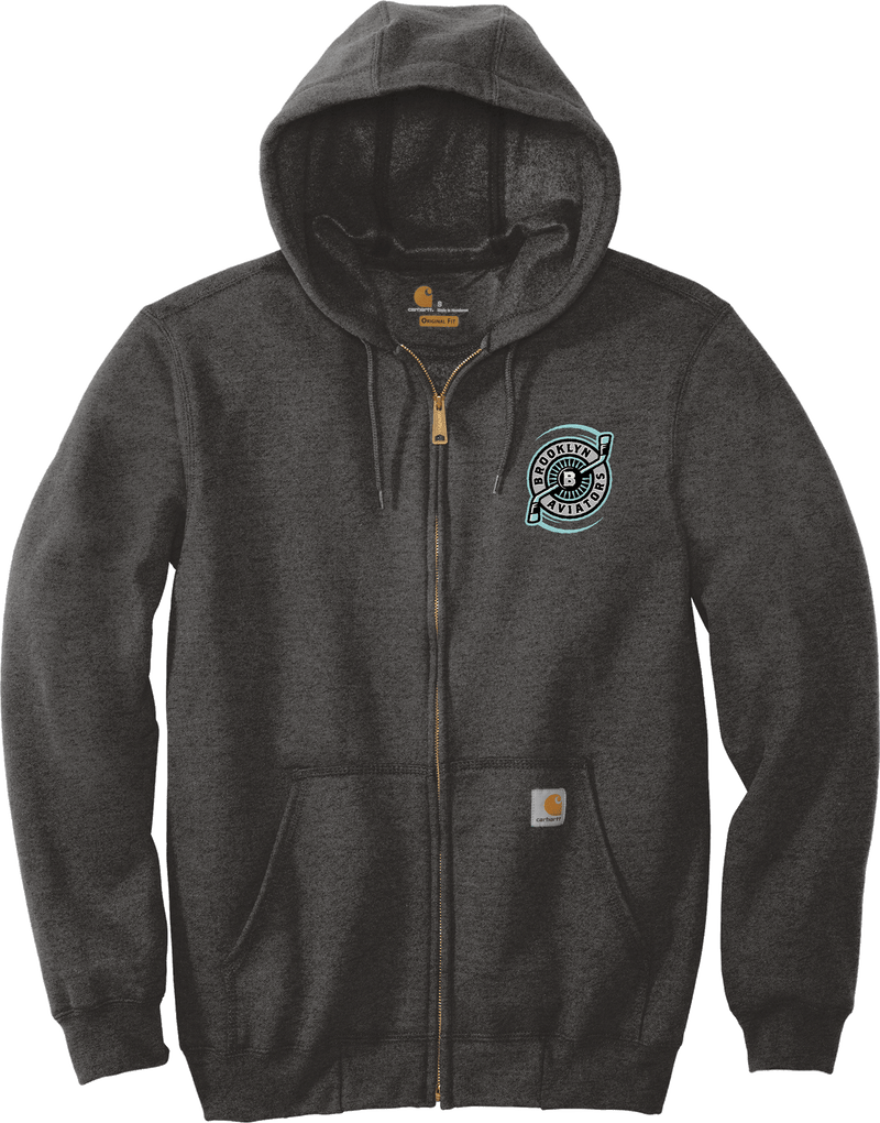 Brooklyn Aviators Carhartt Midweight Hooded Zip-Front Sweatshirt