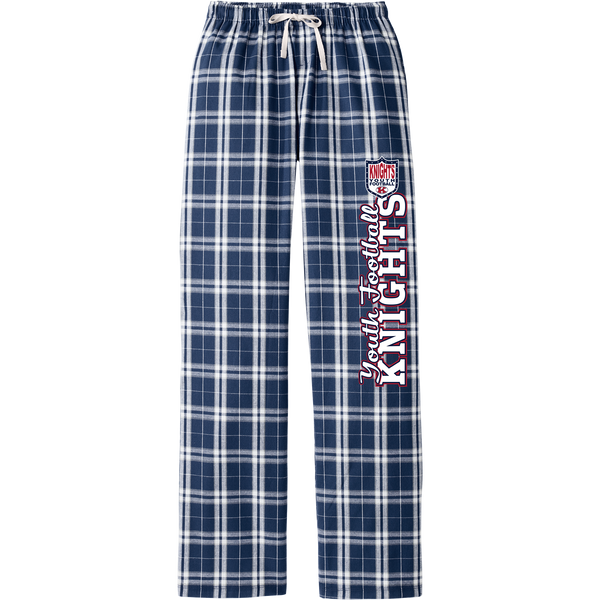 Knights Youth Football Women's Flannel Plaid Pant