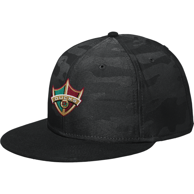 Delaware Ducks New Era Camo Flat Bill Snapback Cap