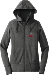 NJ Titans New Era Ladies Tri-Blend Fleece Full-Zip Hoodie