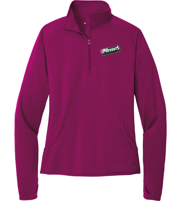 Nitro Soccer Ladies Sport-Wick Stretch 1/4-Zip Pullover