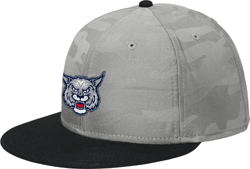 CT Bobcats New Era Camo Flat Bill Snapback Cap