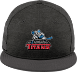 NJ Titans New Era Shadow Heather Striped Flat Bill Snapback Cap