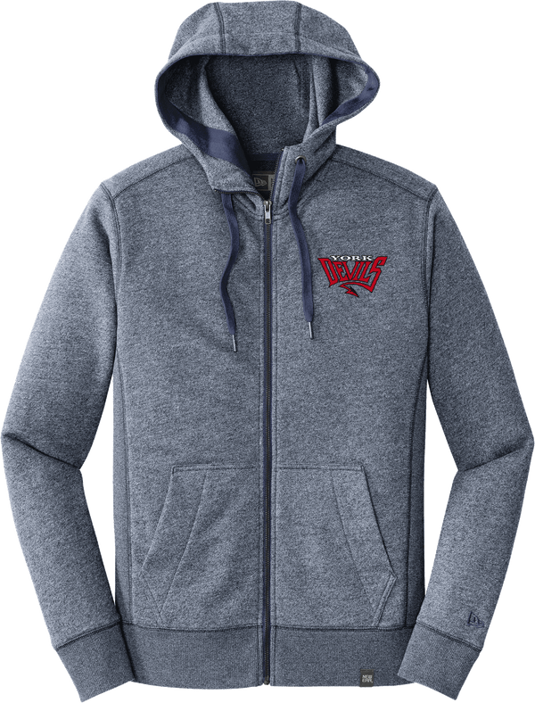 York Devils New Era French Terry Full-Zip Hoodie