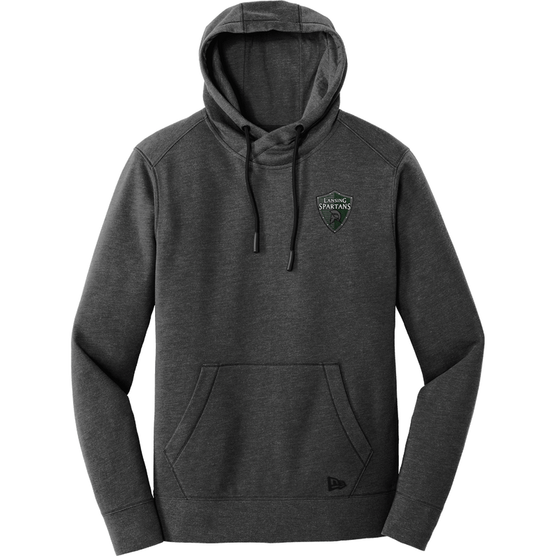 Lansing Spartans New Era Tri-Blend Fleece Pullover Hoodie