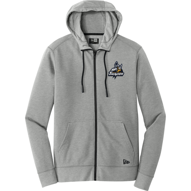 Mon Valley Thunder New Era Tri-Blend Fleece Full-Zip Hoodie