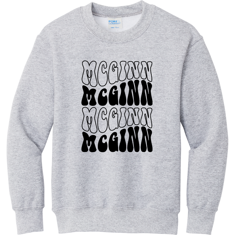 McGinn Youth "Groovy" Fleece Crewneck Sweatshirt