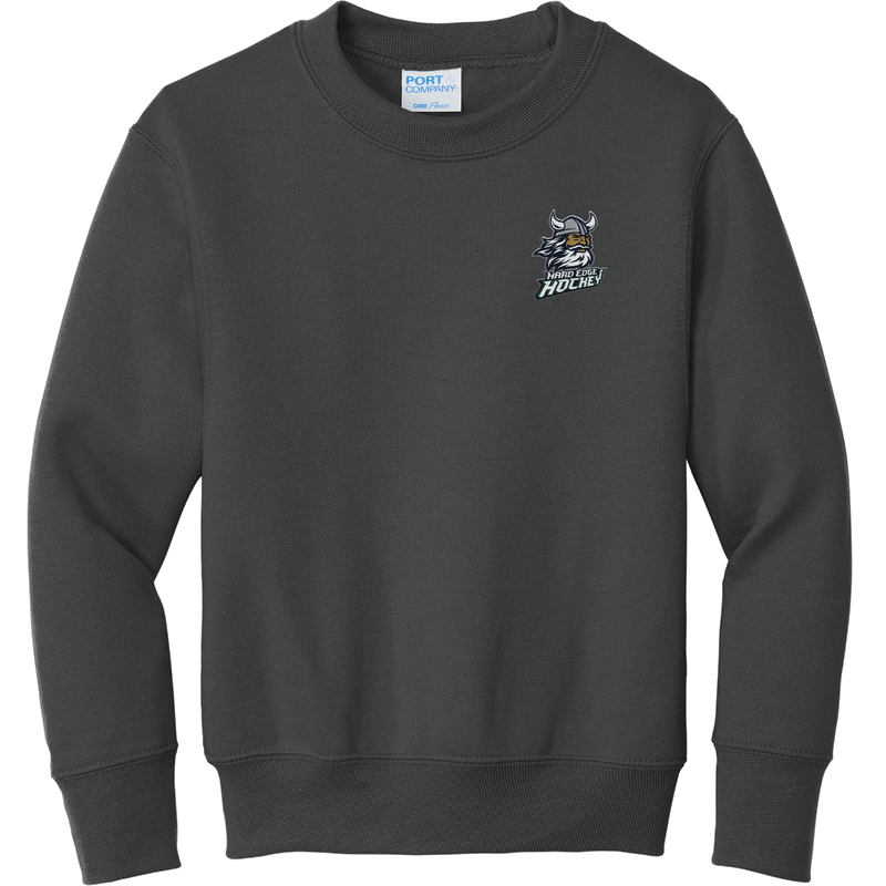 Hard Edge Hockey Youth Core Fleece Crewneck Sweatshirt