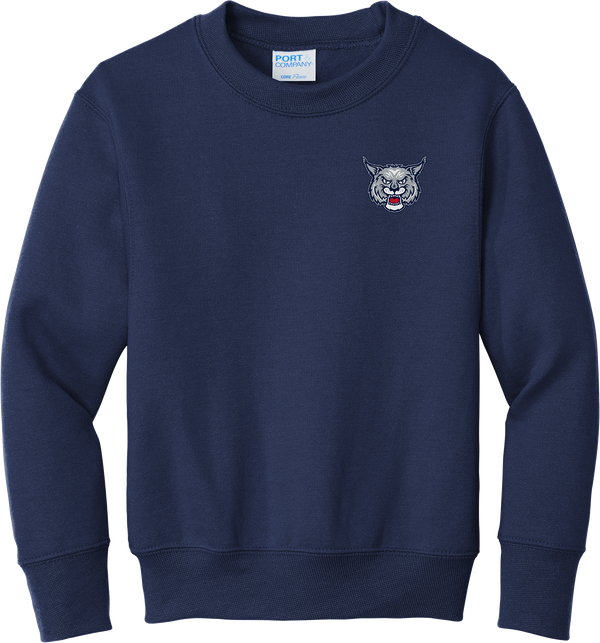 CT Bobcats Youth Core Fleece Crewneck Sweatshirt