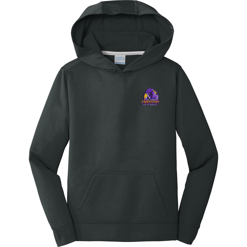 Jr. Phantoms Youth Performance Fleece Pullover Hooded Sweatshirt