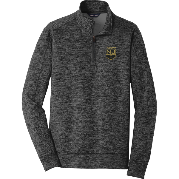 NJ Raiders PosiCharge Electric Heather Fleece 1/4-Zip Pullover