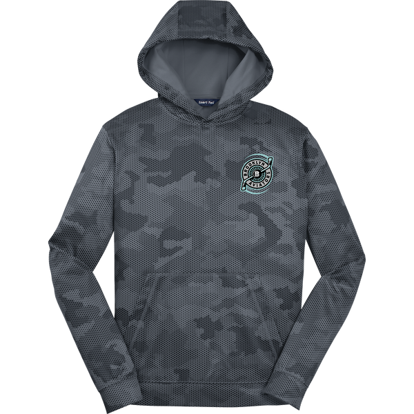 Brooklyn Aviators Youth Sport-Wick CamoHex Fleece Hooded Pullover