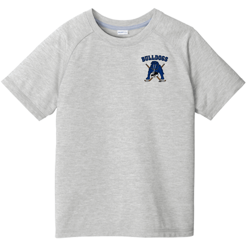 Chicago Bulldogs Youth PosiCharge Tri-Blend Wicking Raglan Tee