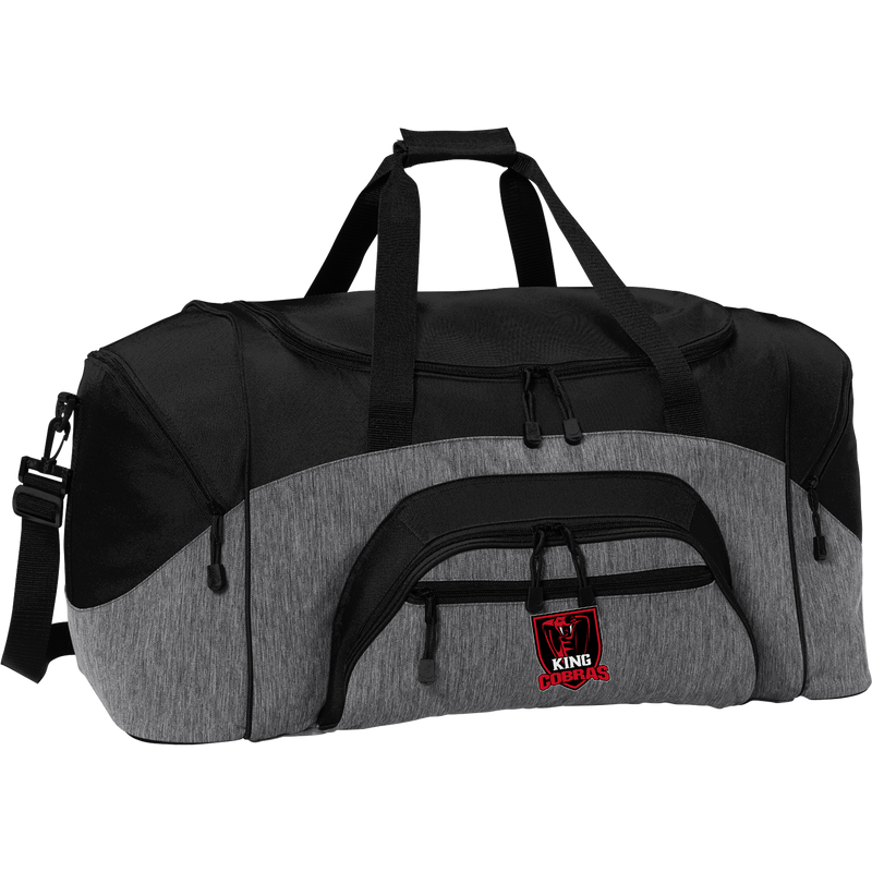 King Cobras Standard Colorblock Sport Duffel (E1288-BAG)