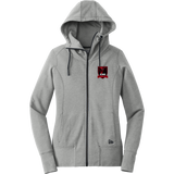 King Cobras New Era Ladies Tri-Blend Fleece Full-Zip Hoodie