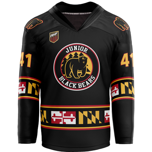 MD Jr Black Bears Adult Player Sublimated Jersey