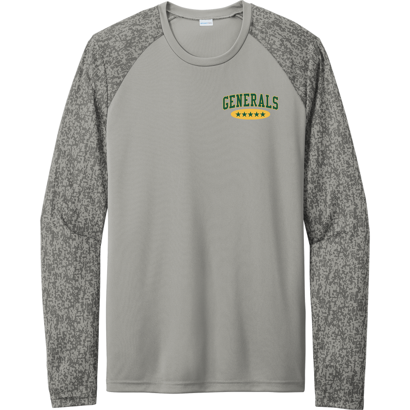 Red Bank Generals Long Sleeve Digi Camo Tee